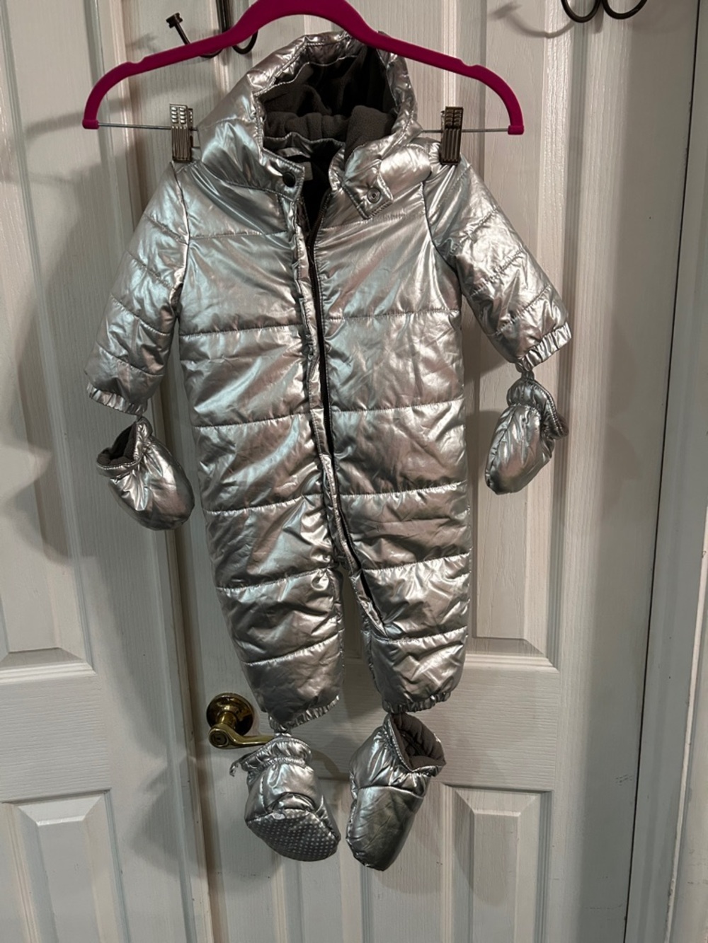 Gymboree puffer snowsuit 6-12 month